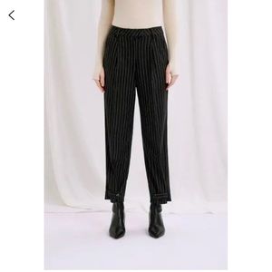 Petite Studio NYC Theodora Pinstripe Pants